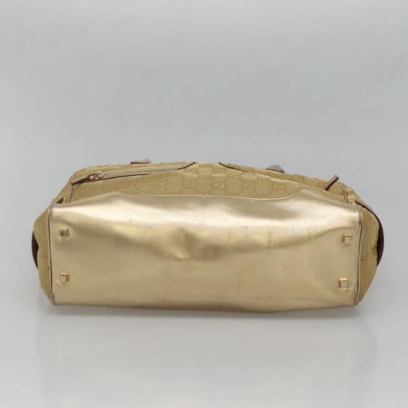 GUCCI GG Canvas Hand Bag Gold Tone 002 002 - Picture 9 of 16